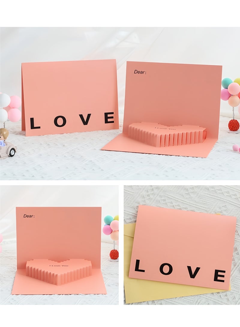 Greeting Card,3D Card, Pop Up Card, Romantic Theme Cards, Anniversary Cards for Wife Girlfriend , Birthday Cards, Happy Holidays, Spring Card, Season's Greetings (Love) - Image 5