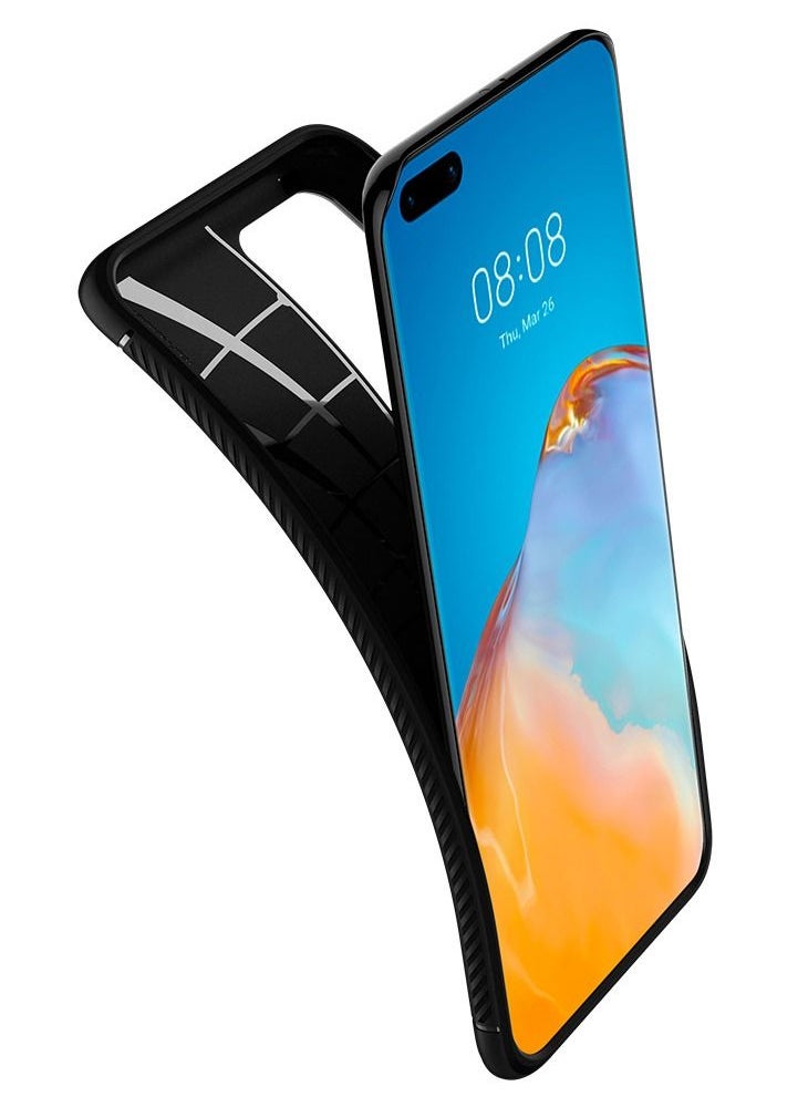 Spigen - Rugged Armor Case Cover for Huawei P40 Pro - Matte - Image 1