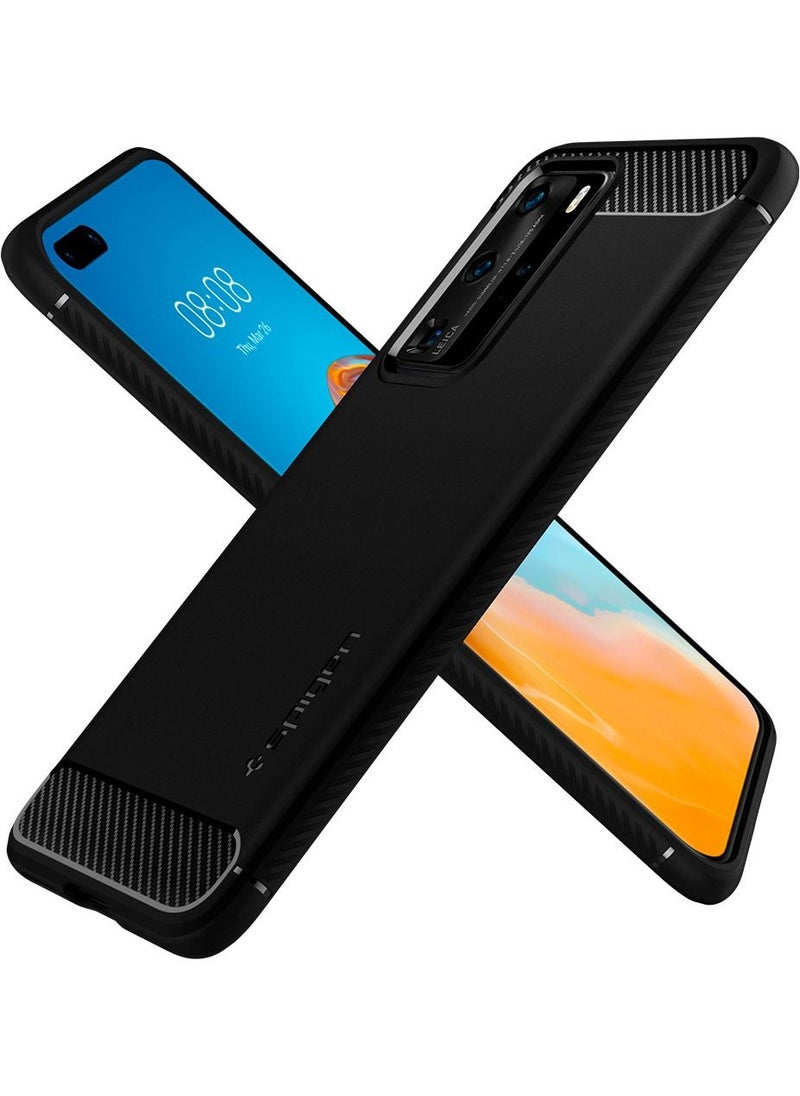 Spigen - Rugged Armor Case Cover for Huawei P40 Pro - Matte - Image 1