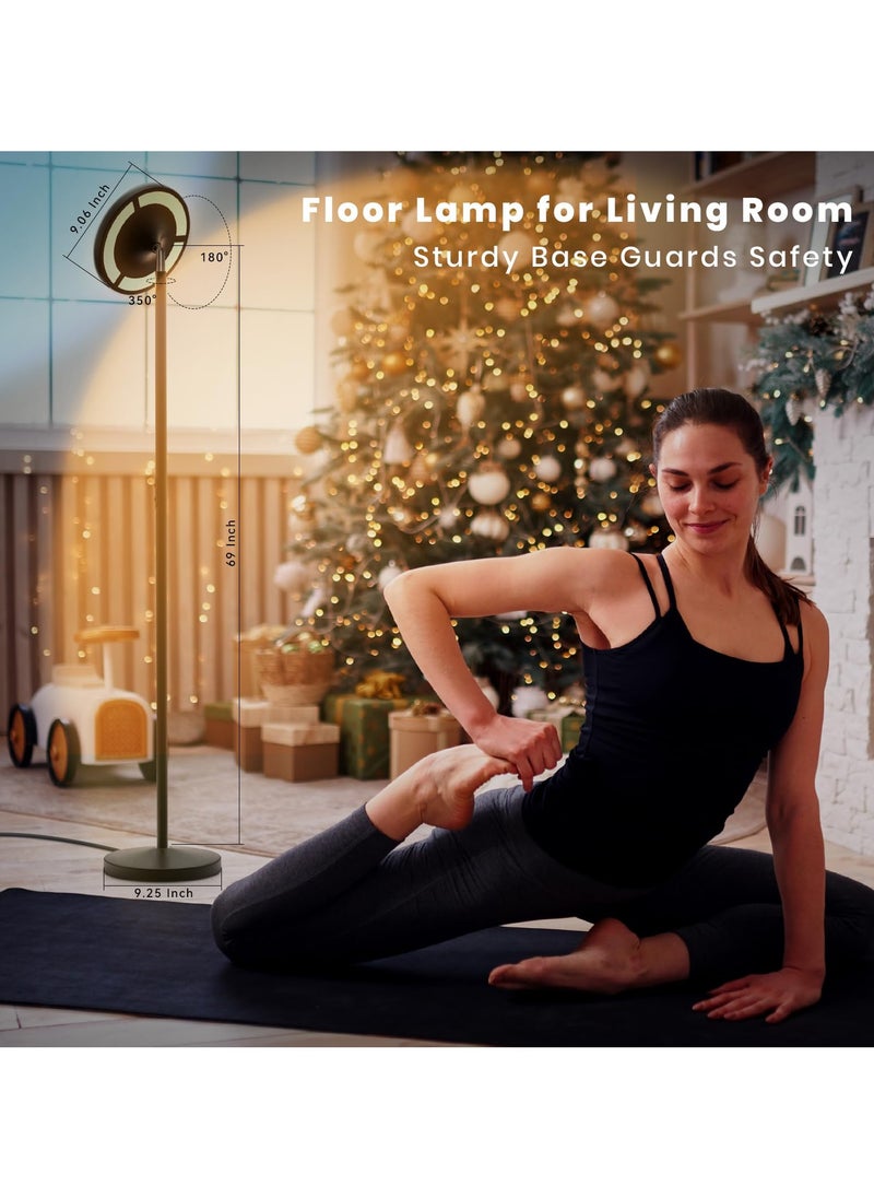 Bolivia's - LED Floor Lamp, Smart RGB Floor Lamp, Double Side Lighting LED Standing Lamp, Bright Lamps for Dark Rooms, for Living Room, Bedroom, Office, Home - Image 1