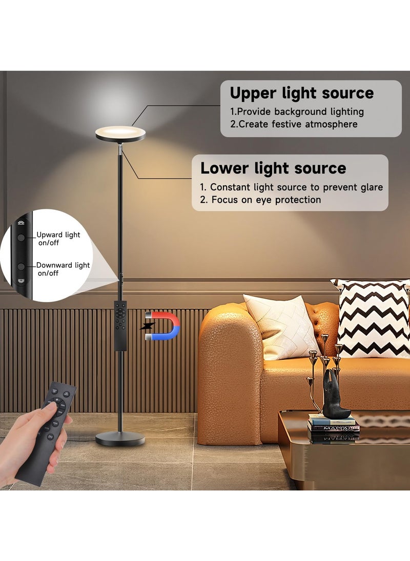 Bolivia's - LED Floor Lamp, Smart RGB Floor Lamp, Double Side Lighting LED Standing Lamp, Bright Lamps for Dark Rooms, for Living Room, Bedroom, Office, Home - Image 1