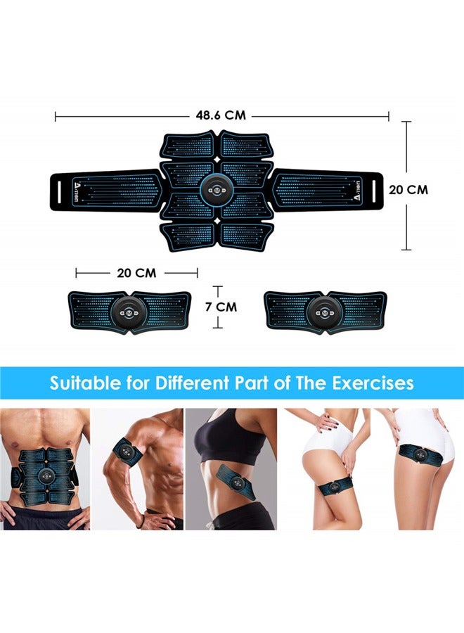 Generic Abs Stimulator Workout Equipment, Muscle Toner Training Device, Abdominal Toning Belt Trainer, Ab Machine USB Rechargeable Gear for Abdomen/Arm/Leg, Strength Training Equipment for Men and Women  - Image 2
