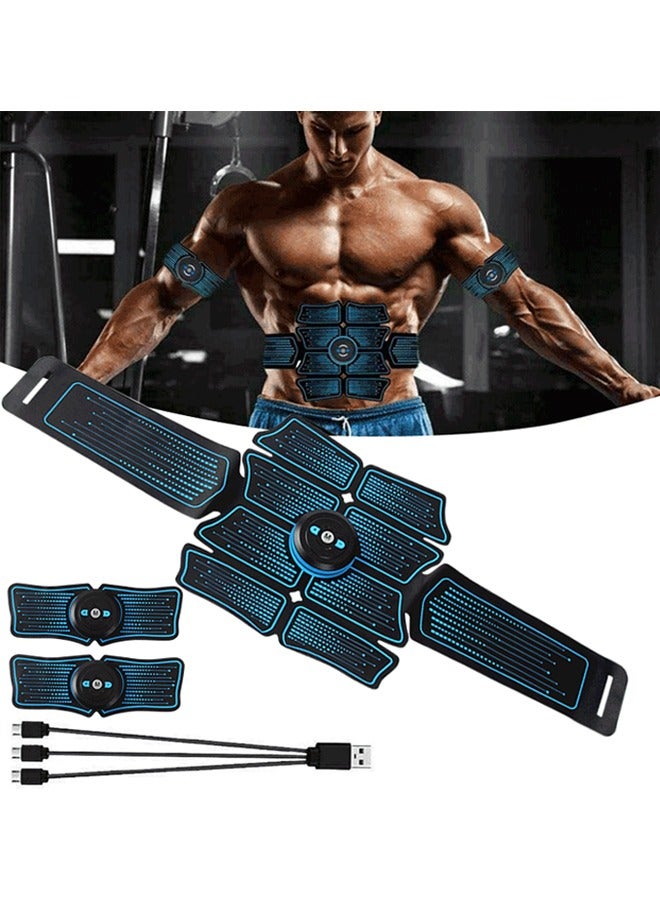Generic Abs Stimulator Workout Equipment, Muscle Toner Training Device, Abdominal Toning Belt Trainer, Ab Machine USB Rechargeable Gear for Abdomen/Arm/Leg, Strength Training Equipment for Men and Women  - Image 1