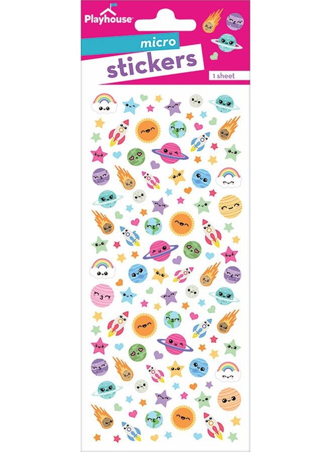 Playhouse Kawaii Cuties Stars and Planets Micro Mini Sticker Sheet - Image 2