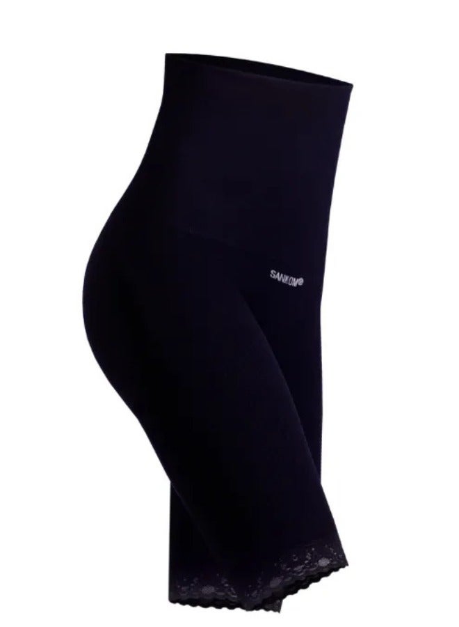 Sankom Patent Short Shaper with Lace - High Waist Body Shaper for Women | Smooths Waist & Thighs, Support Back, Improves Posture | Soft, Breathable, Stylish Design for Everyday Comfort. - Image 2