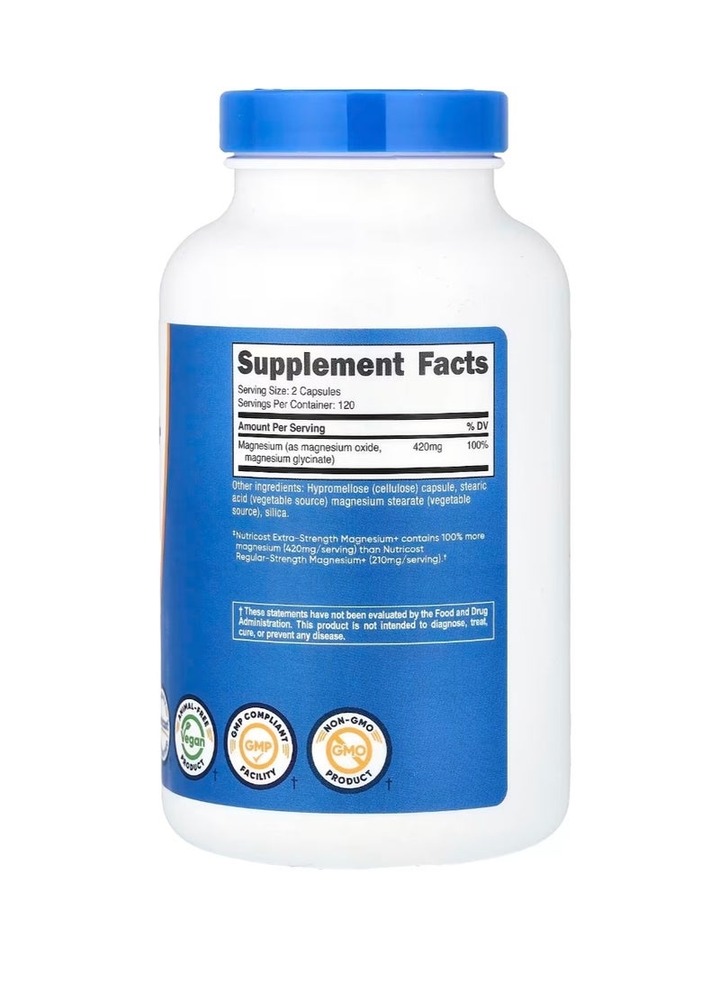Nutricost Magnesium+ 240 Capsules - Image 2