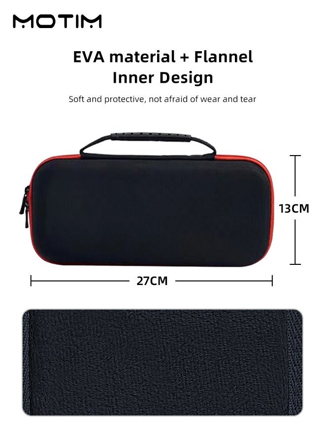Motim - 10 in 1 Switch Carrying Case, Nintendo Switch Accessories Kit, Include Switch OLED Accessories Bundle Protective Case, Screen Protector and Thumb Grip Caps, Carry Bag with Game Holders for Switch OLED - Image 1