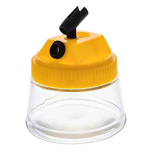Master Airbrush 3-in-1 Cleaning Pot with Holder; Cleans and Holds Airbrush, Color Palette Lid - Image 1