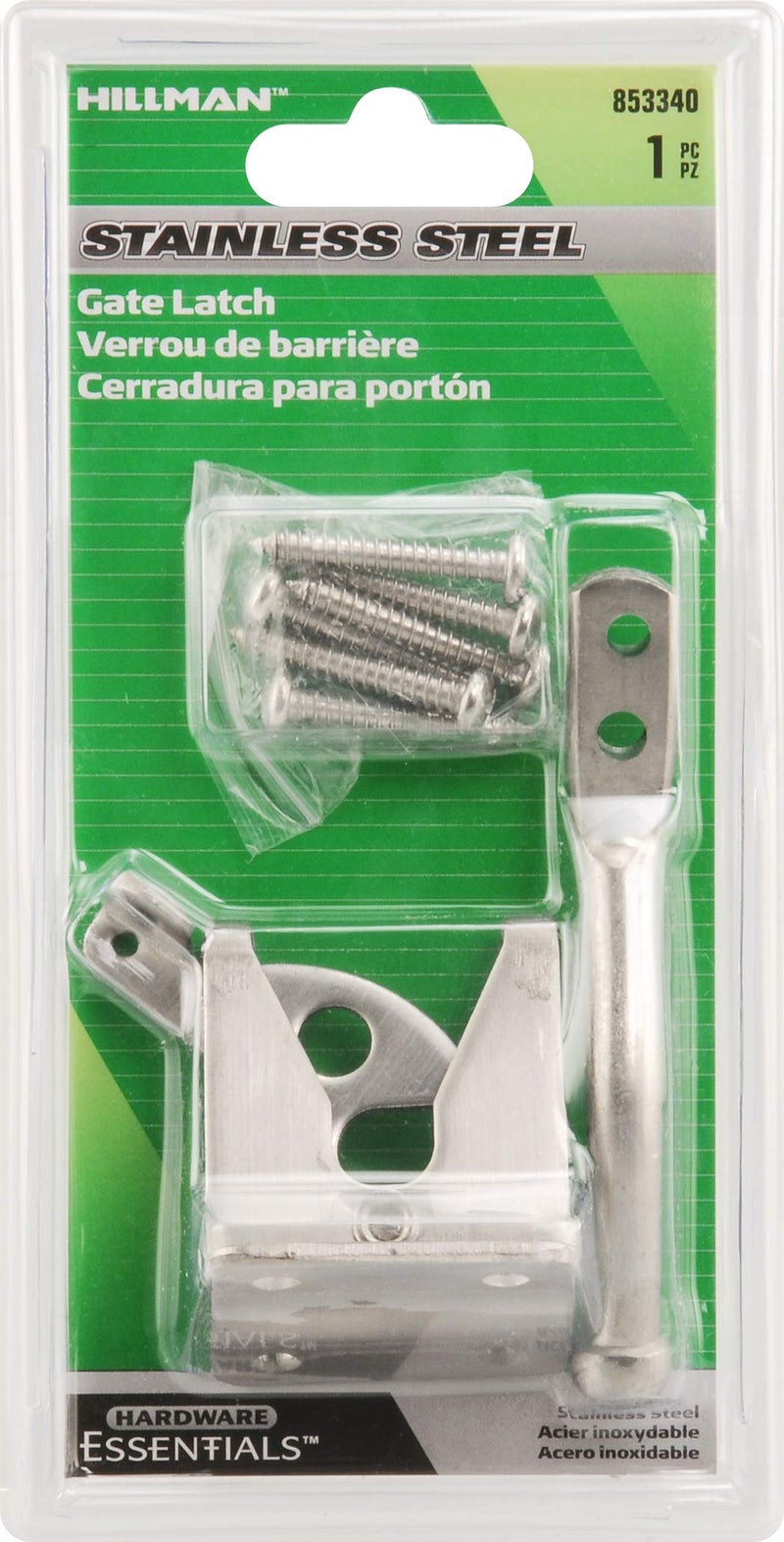 Hardware Essentials 853340 Universal Gate Latch Stainless Steel, 1 Piece - Image 2