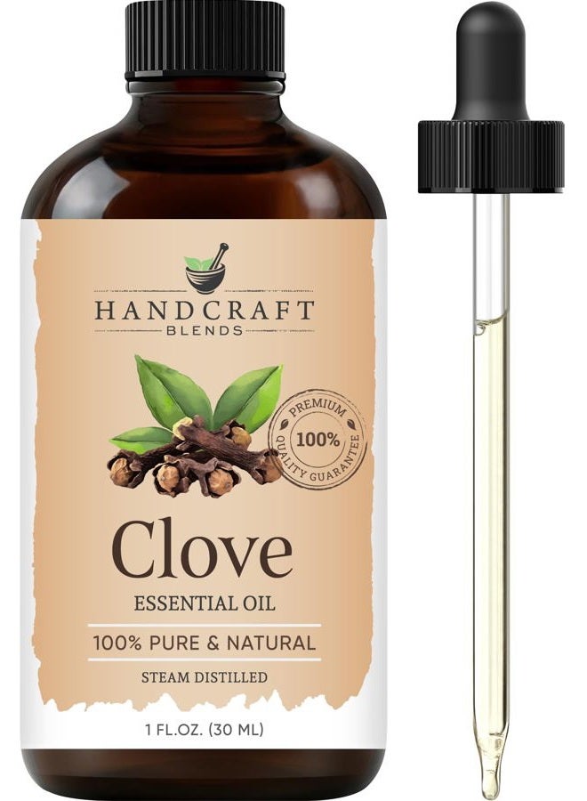 handcraft Blends Clove Leaf Essential Oil - 100% Pure and Natural - Premium Grade Essential Oil for Diffuser and Aromatherapy - 1 Fl Oz - Image 1