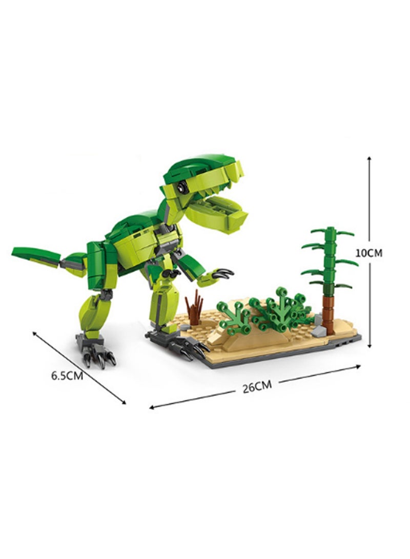إسكدنيا 373pcs Velociraptor With Scene Model Set Building Blocks Creative Diy Simulation Collection Building Assembly Toys Children'S Gifts Home Decorations - Image 2