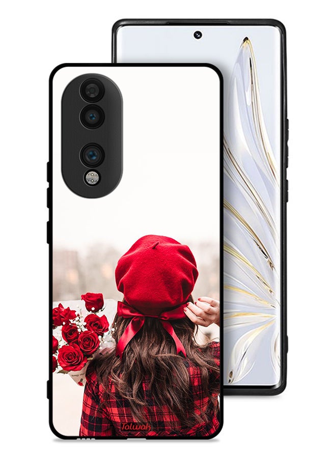 Tolwak Honor 70 Protective Case Cover Holding Flowers - Image 1
