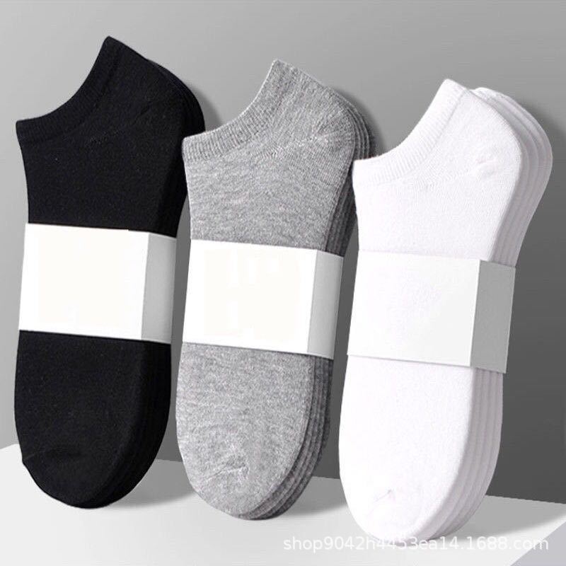 Zhuji Socks Black And White Gray Pure Color Mid-Calf Socks Running Volume Deodorant Socks Men'S Socks Disposable Socks - Image 3