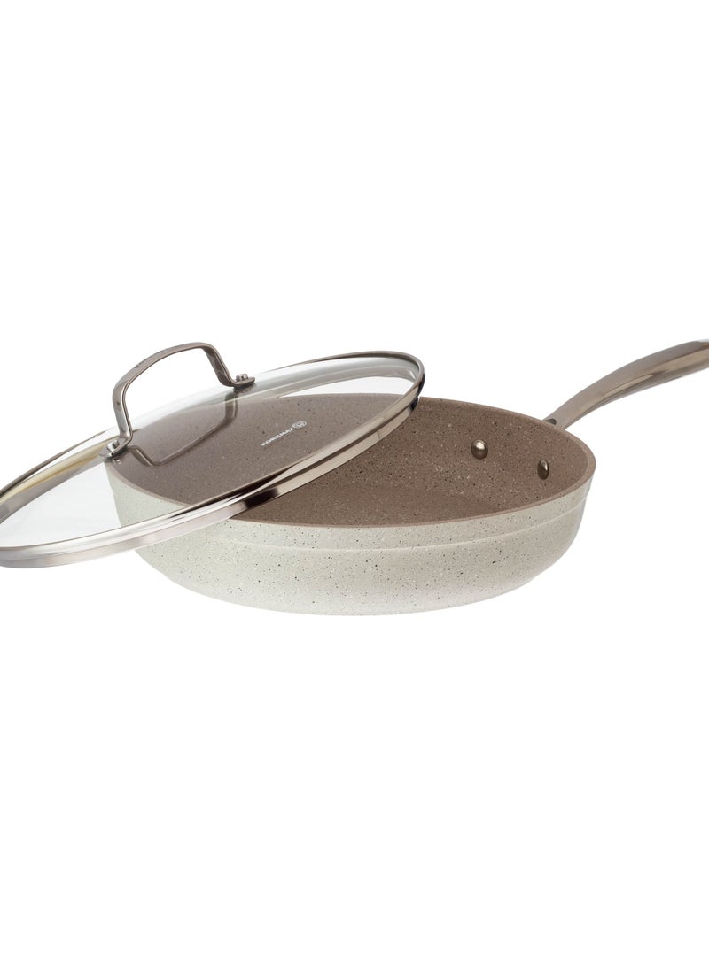 Korkmaz Korkmaz Granite frying pan with glass lid size 28x5.5 cm - Image 2