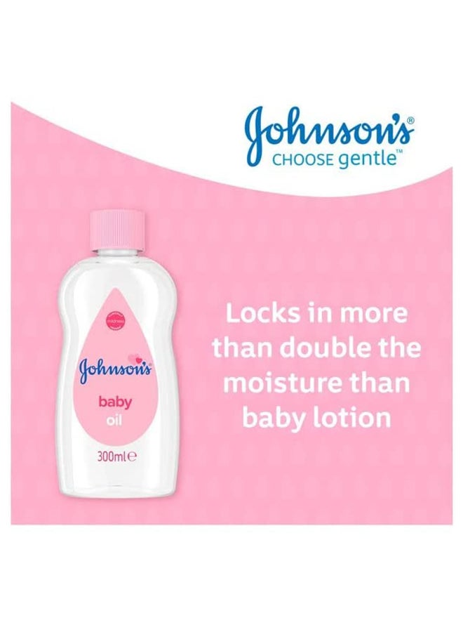 Johnson's Baby Clinically Proven Mildness Body Massage Oil, Locks 10x More Moisture, 300Ml - BD172 - Image 4