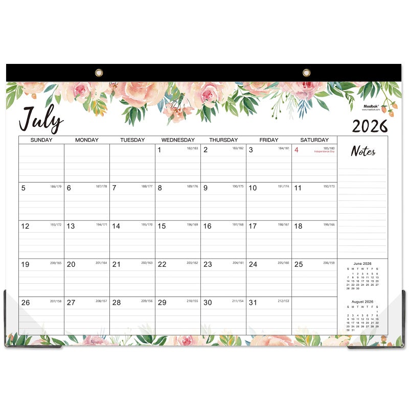 MaaIbok 20262027 Desk Calendar Jul 2026 Dec 2027 18 Months Large Monthly Desk Calendar 17 x 12 Desk Pad Large Ruled Blocks todo List Notes Best DeskWall Calendar for Planning or Organizing - Image 2