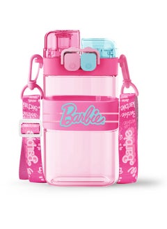 Miniso MINISO Barbie Shining Collection Plastic Bottle with Shoulder Strap (560mL) – Stylish Hydration On-the-Go 