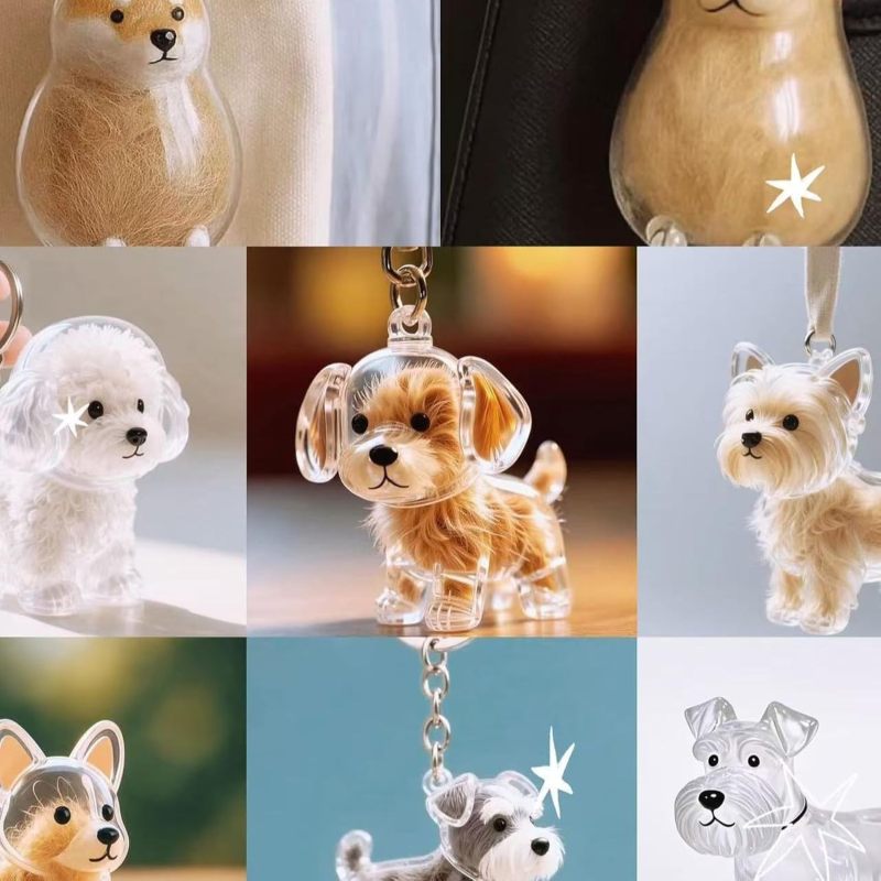 Pet Memorial Charm: L Size Resin Craft Secure Closure - Daily Wear Resistant Pet Keepsakes Container for Grieving Pet Owners - Image 5