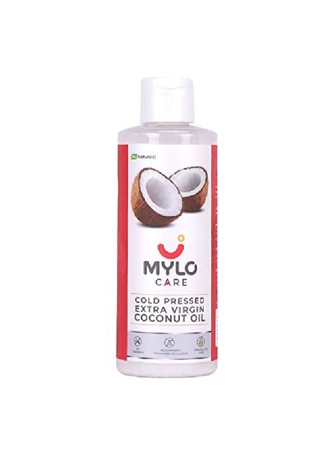 Cold Pressed Extra Virgin Coconut Oil for Adults and Babies 200Ml 100% Pure Coconut Oil for Strong Hair and Soft Skin Ideal for Baby Massage No Parabens and Mineral Oils