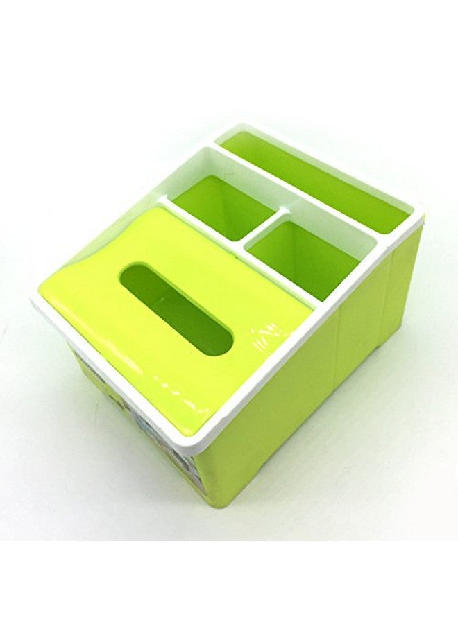 CONNECTWIDE CONNECTWIDE� Multipurpose Cosmetic Storage Box Organizer with Tissue Paper Holder  - Image 1