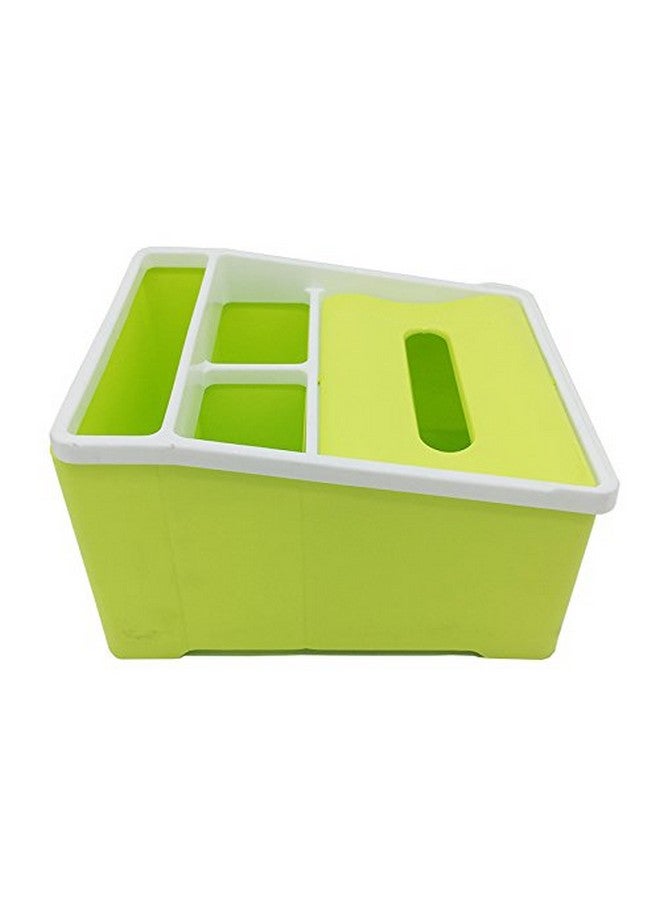 CONNECTWIDE CONNECTWIDE� Multipurpose Cosmetic Storage Box Organizer with Tissue Paper Holder  - Image 2
