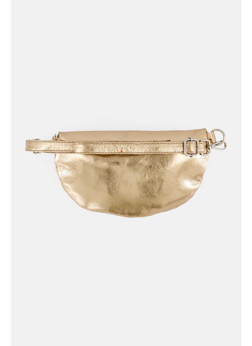 XOXO Women Brand Logo Fanny Pack, Gold  - Image 2