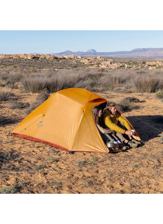 Naturehike Ultralight Cloud Up 3 Tent | 3-Person Tent | Rectangular, Waterproof, Easy Setup | Color - Bud Green  - Image 2