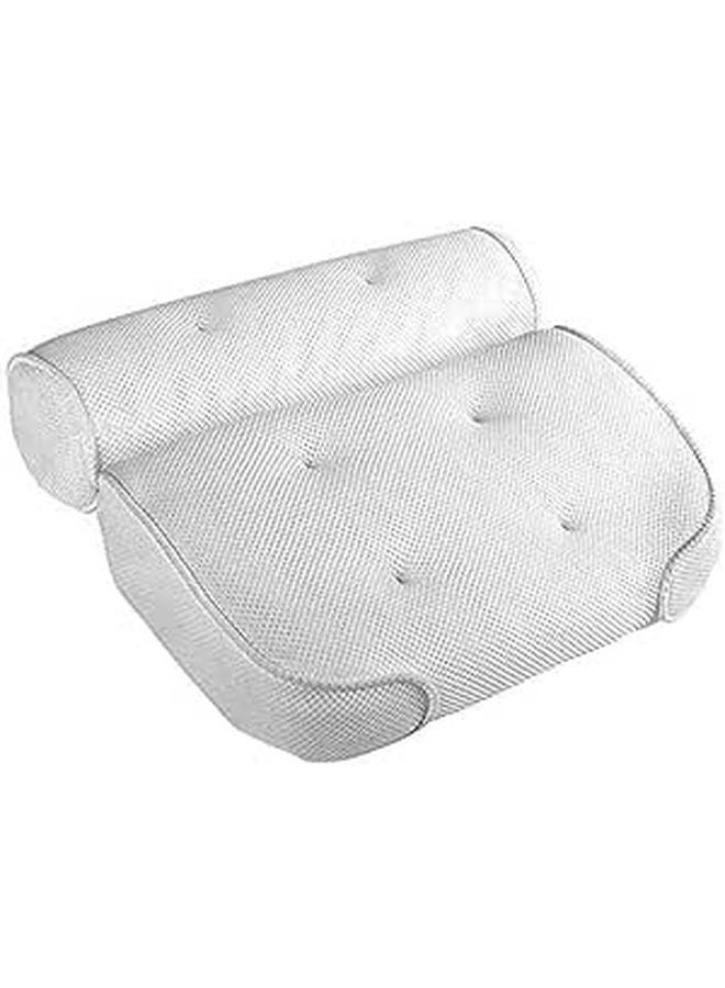 3D Mesh Bathtub Neck Cushion with 6 Suction Cups for Head Support and Relaxation - Image 1