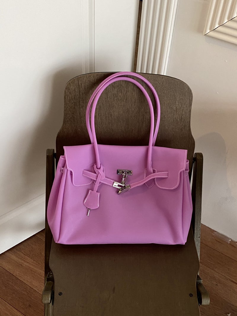 Korean Style KiiKii PVC Jelly Shoulder Bag Tote - Image 3