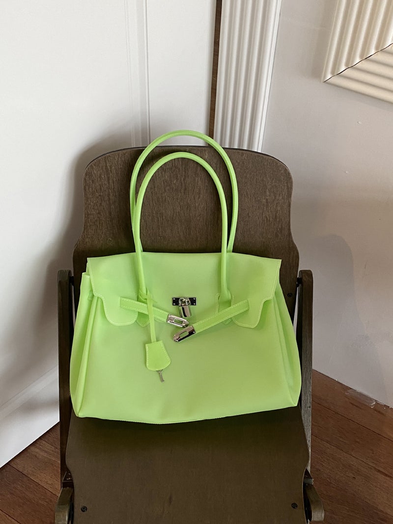 Korean Style KiiKii PVC Jelly Shoulder Bag Tote - Image 5