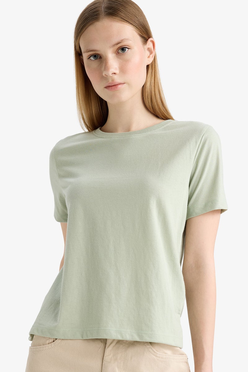 DeFacto Woman Regular Fit Short Sleeve T  - Image 1
