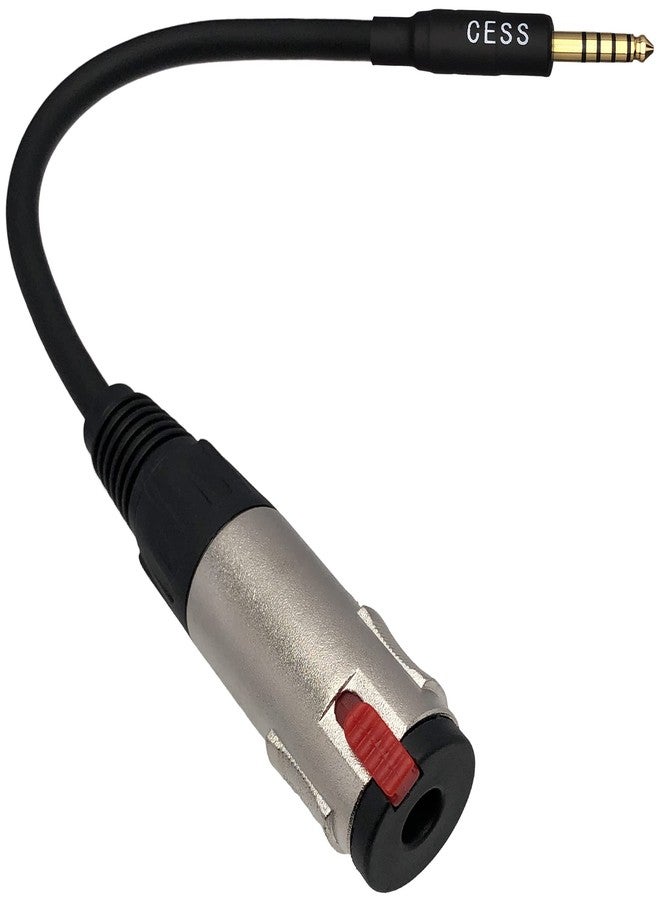 CNCESS CESS-267 4.4mm Male Plug to Locking Type 6.35mm 1/4 Inch TRS Female Jack Adapter Cable for Headphones, MP3, DAC, Music Player, Amplifier - 6-Inch Shielded Low-Noise Cable - Image 2