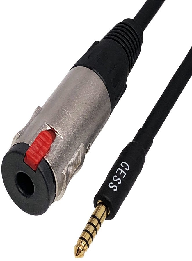 CNCESS CESS-267 4.4mm Male Plug to Locking Type 6.35mm 1/4 Inch TRS Female Jack Adapter Cable for Headphones, MP3, DAC, Music Player, Amplifier - 6-Inch Shielded Low-Noise Cable - Image 3
