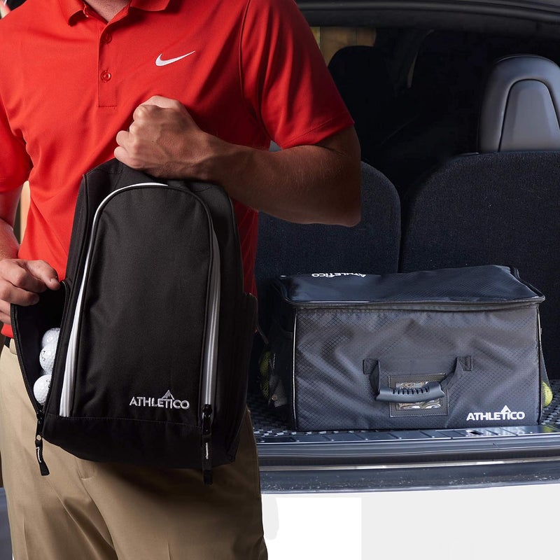 Athletico Golf Trunk Organizer + Shoe Bag (Black) - Image 3