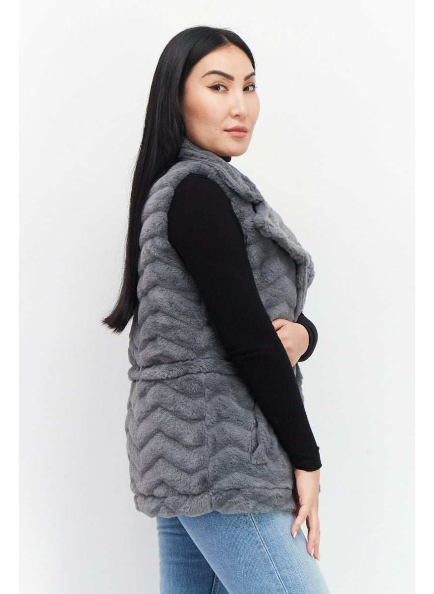 Women Faux Fur Vest Jacket, Grey - pzsku/ZCFC020EE46549AC4709DZ/45/_/1740495390/a5c9fc7e-00ac-495b-8363-72cd30b7d0e3