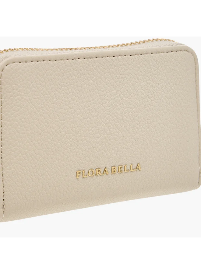 Flora Bella By Shoexpress Women's Textured Wallet with Zip Closure