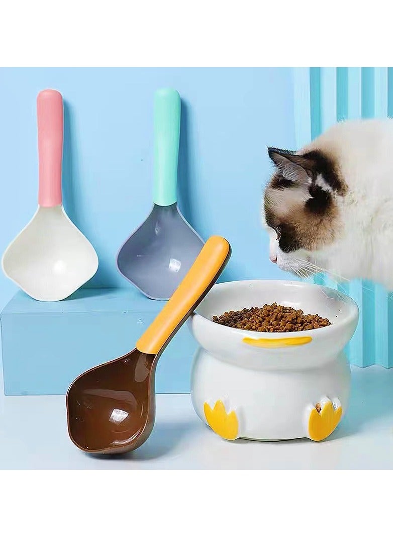 Brown pet food spoon pet supplies cat paw shape abs material odorless non-toxic sturdy durable and easy to clean - Image 2