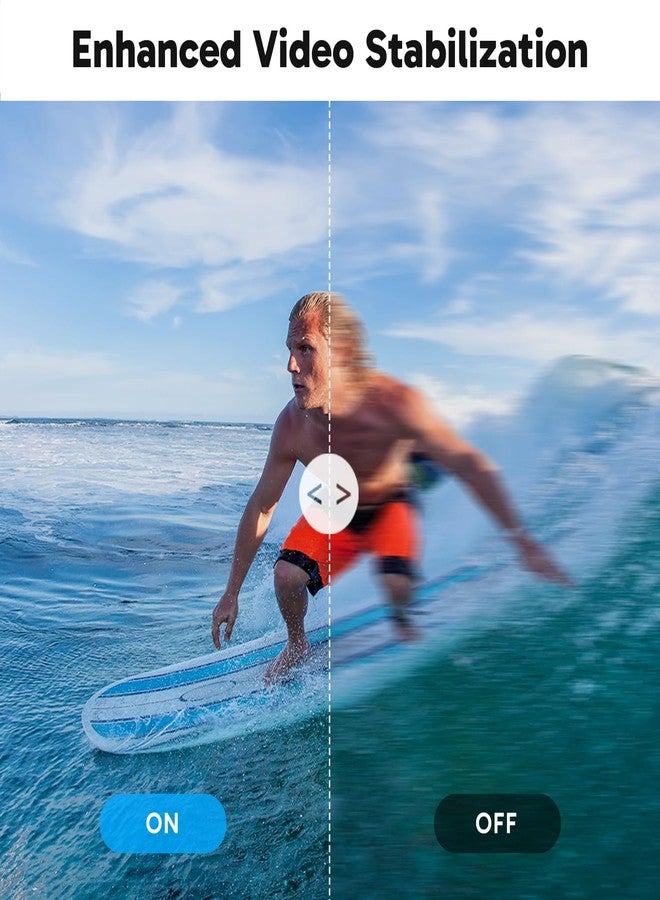 AKASO Brave 7 LE 4K30FPS 20MP WiFi Action Camera with Touch Screen EIS 2.0 Zoom Remote Control 131Feet Waterproof Underwater Camera Dual Color Screens Support External Microphone Vlog Camera - Image 3