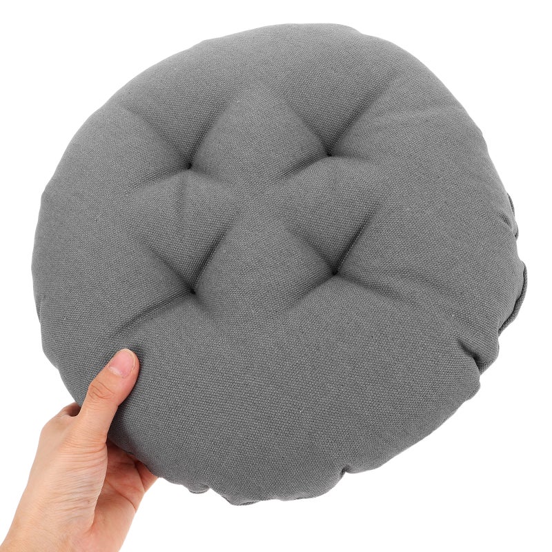 Round Stool Covers - Stretchable Elasticized Padded Seat Cushion Stools Non- Washable Pad For Home Decor 30cm - Image 2