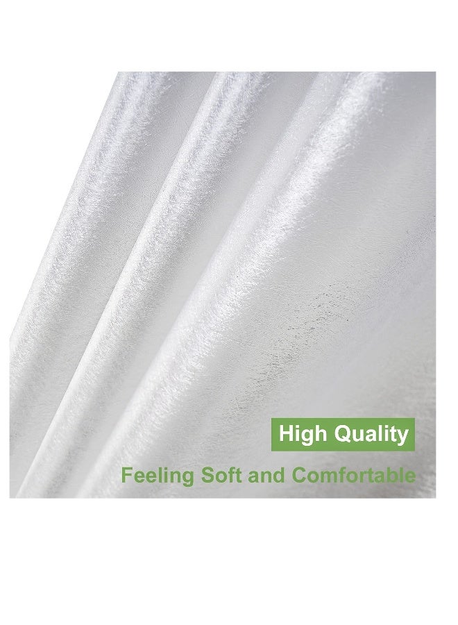 Frosted Shower Curtain Liner, 72 x 72 inches Frosted Shower Liner Waterproof, with 3 Big Magnets, Eva Plastic Weighted Shower Curtains, for Bathroom, Water Repellent, Semi Transparent - Image 4