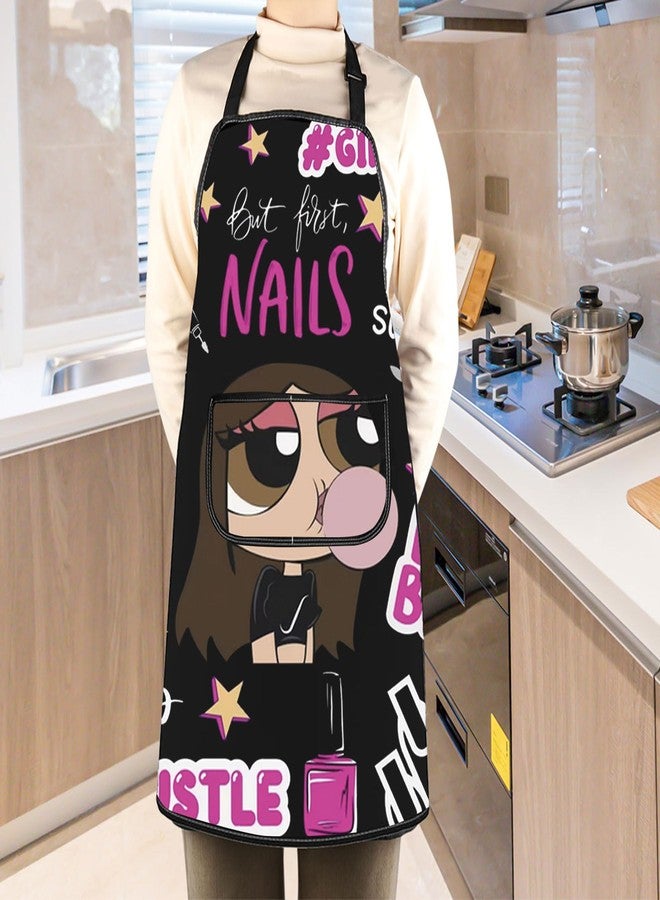 مريلة مطبخ WCGXKO لفنيي الأظافر - هدية مرحة لفنيي الأظافر - Image 4
