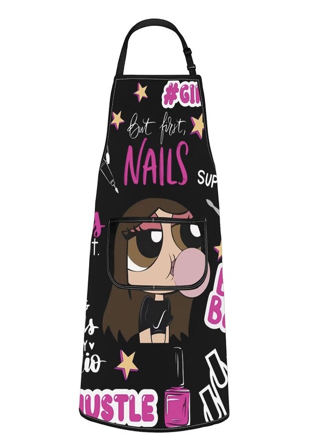 مريلة مطبخ WCGXKO لفنيي الأظافر - هدية مرحة لفنيي الأظافر - Image 1