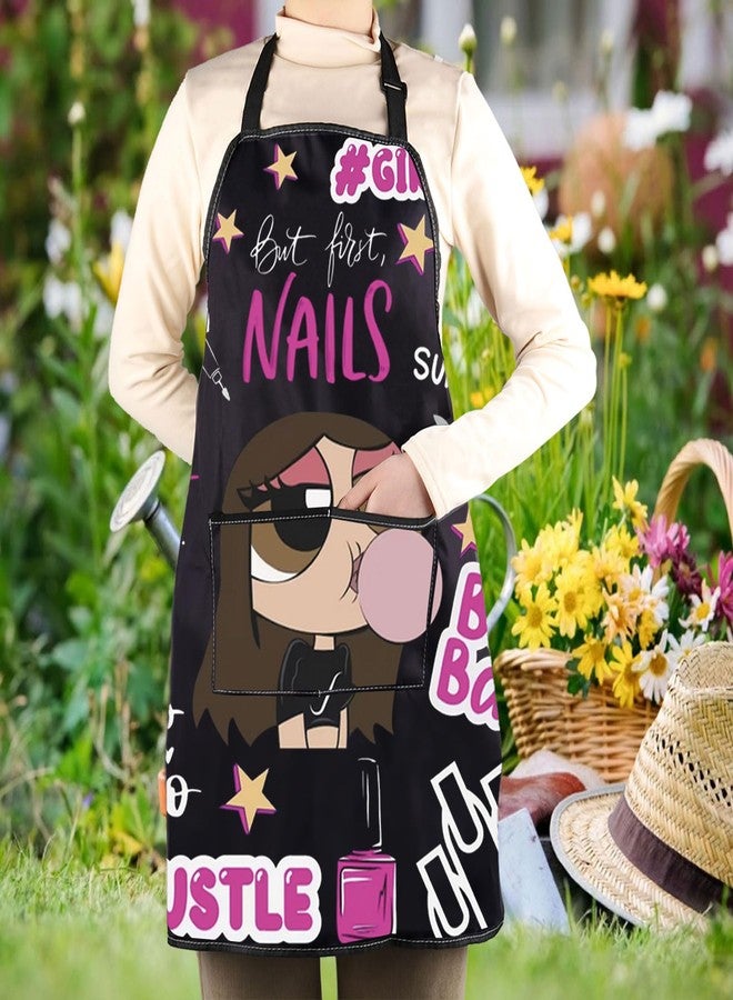 مريلة مطبخ WCGXKO لفنيي الأظافر - هدية مرحة لفنيي الأظافر - Image 5