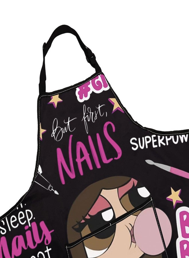 مريلة مطبخ WCGXKO لفنيي الأظافر - هدية مرحة لفنيي الأظافر - Image 3