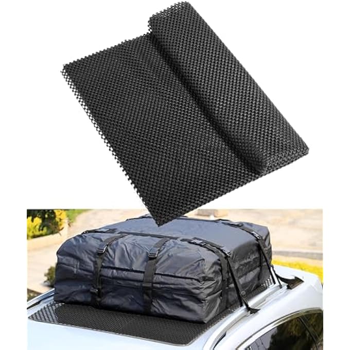 ROOF RACK PAD FOR ROOFTOP CARGO BAG - 120X100CM PROTECTIVE MAT, CAR ACCESSORIES, NON-SLIP RACK PAD - FITS MOST VEHICLES - Image 1
