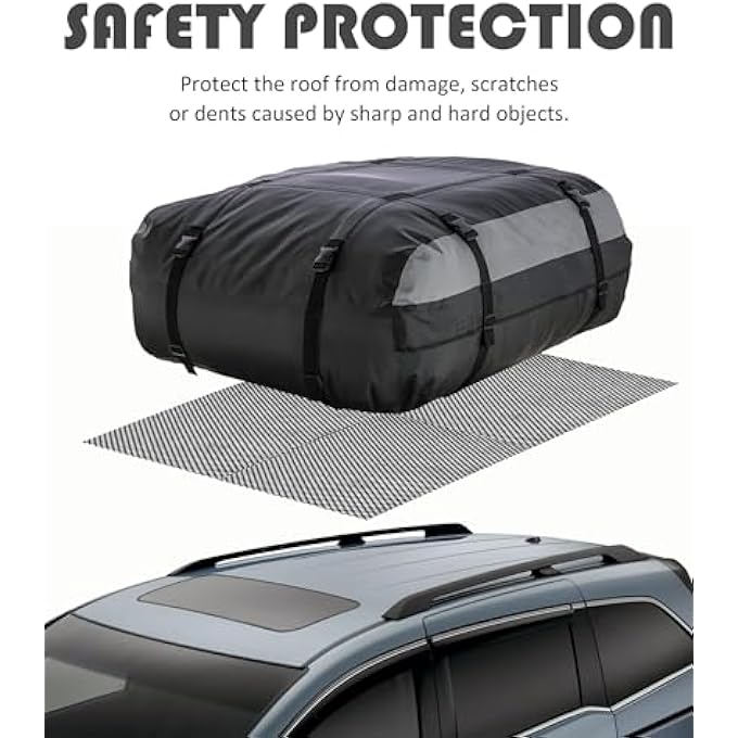 ROOF RACK PAD FOR ROOFTOP CARGO BAG - 120X100CM PROTECTIVE MAT, CAR ACCESSORIES, NON-SLIP RACK PAD - FITS MOST VEHICLES - Image 5