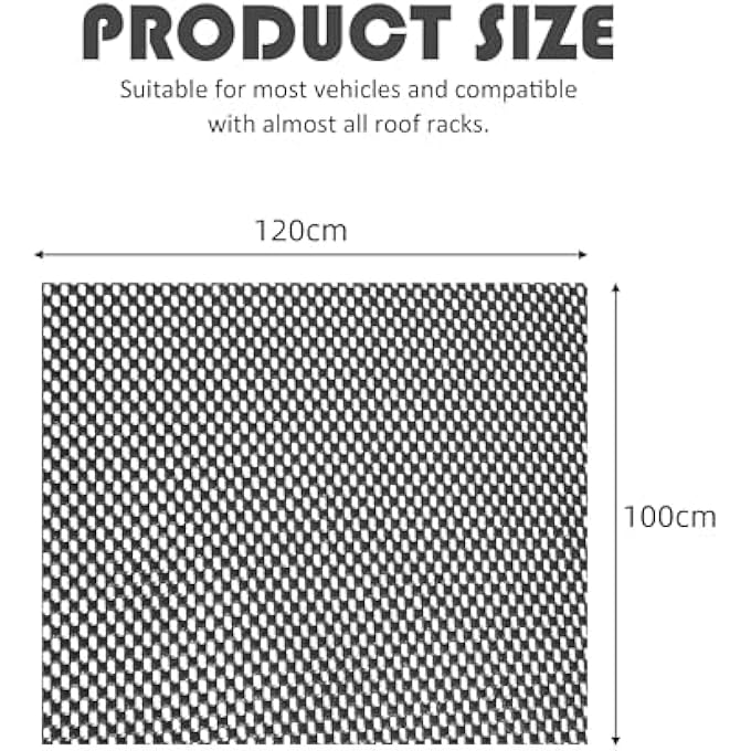 ROOF RACK PAD FOR ROOFTOP CARGO BAG - 120X100CM PROTECTIVE MAT, CAR ACCESSORIES, NON-SLIP RACK PAD - FITS MOST VEHICLES - Image 2
