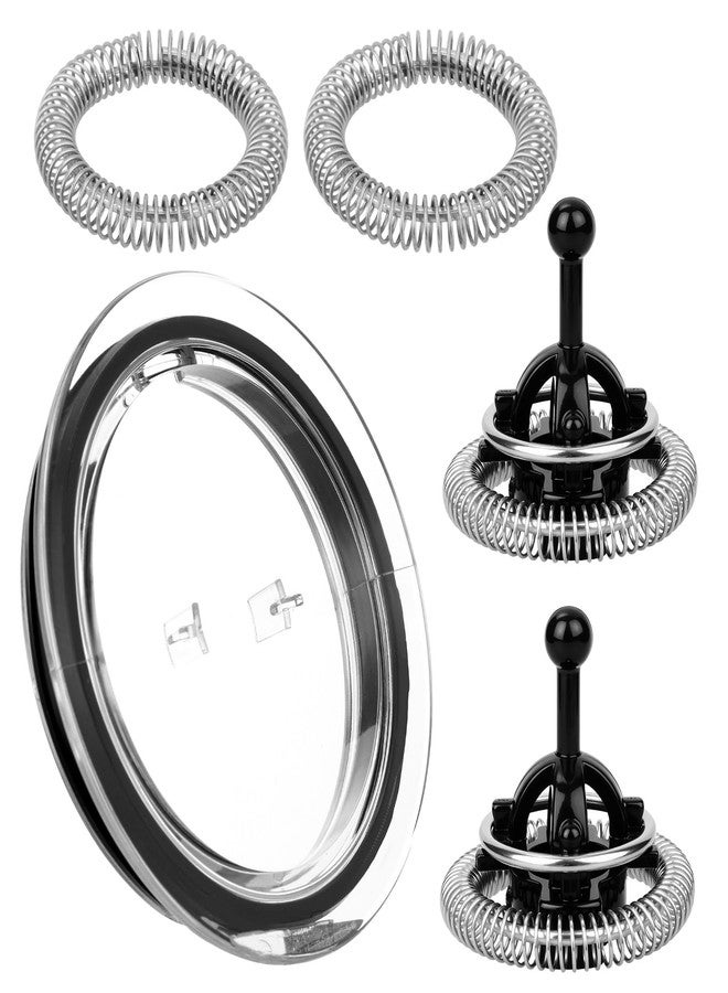 Penitue 5pcs Milk Frother Replacement Parts Set, Milk Frother Lid Cover & Spring Ring Replacement for Nespresso Aeroccino 3/4/Plus - Image 1