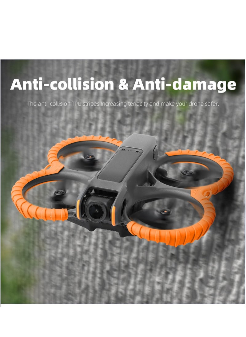 Generic Avata 2 Anti-Collision Ring for DJI Avata 2 Propeller Guard Cover Protector Cover Ring Accessories (Orange)  - Image 5