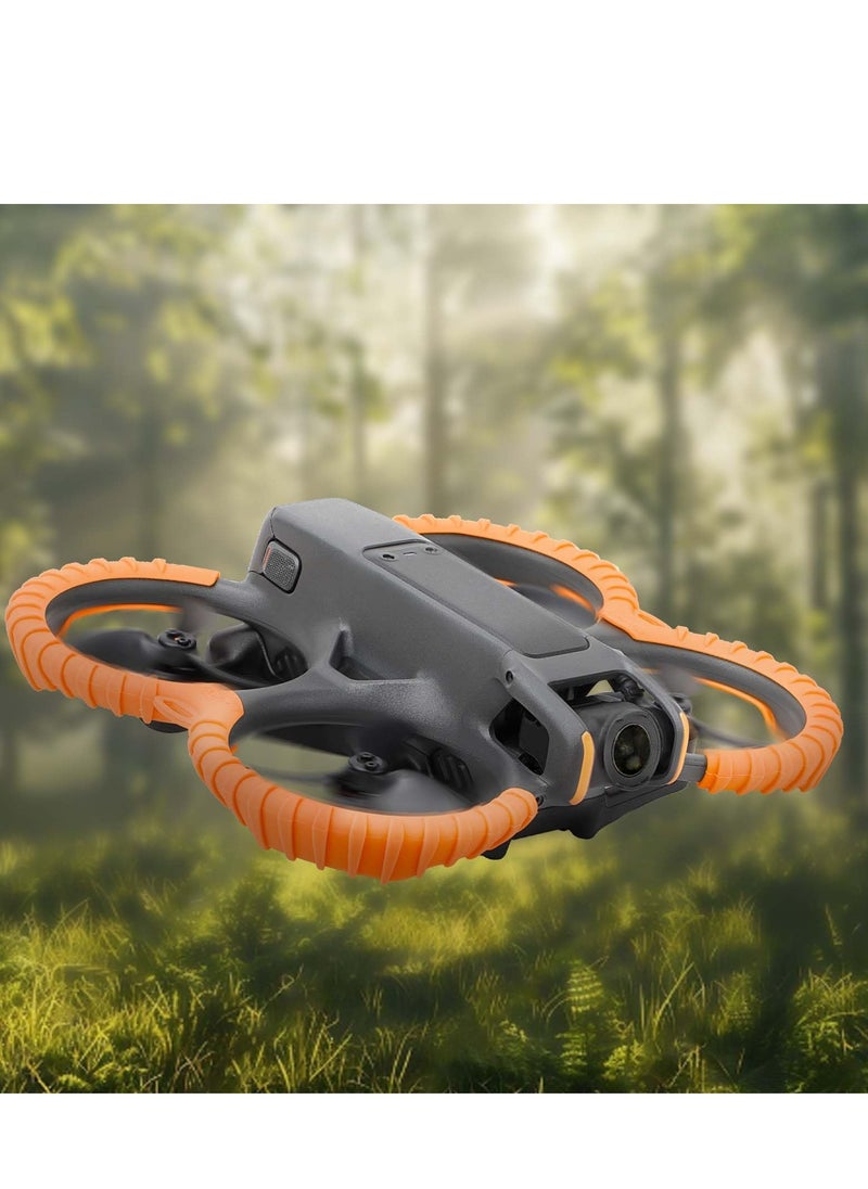 Generic Avata 2 Anti-Collision Ring for DJI Avata 2 Propeller Guard Cover Protector Cover Ring Accessories (Orange)  - Image 4